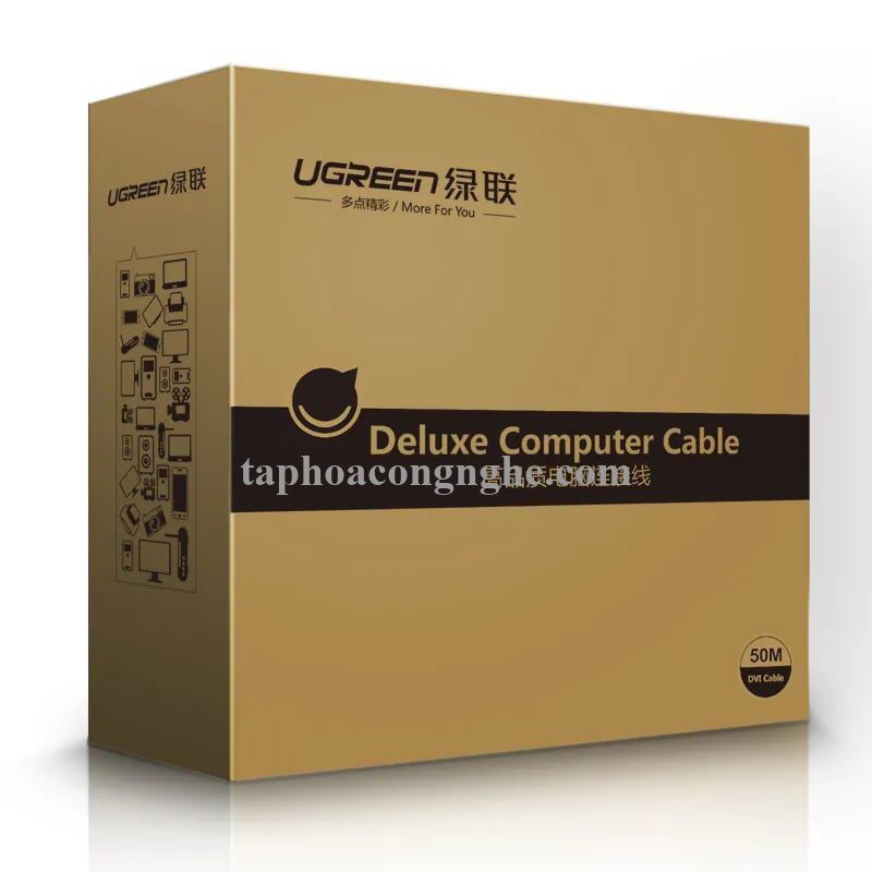 Ugreen 10362 15M màu Đen Cáp USB 2.0 sang USB B máy in có chip khuếch đại US122 30010362